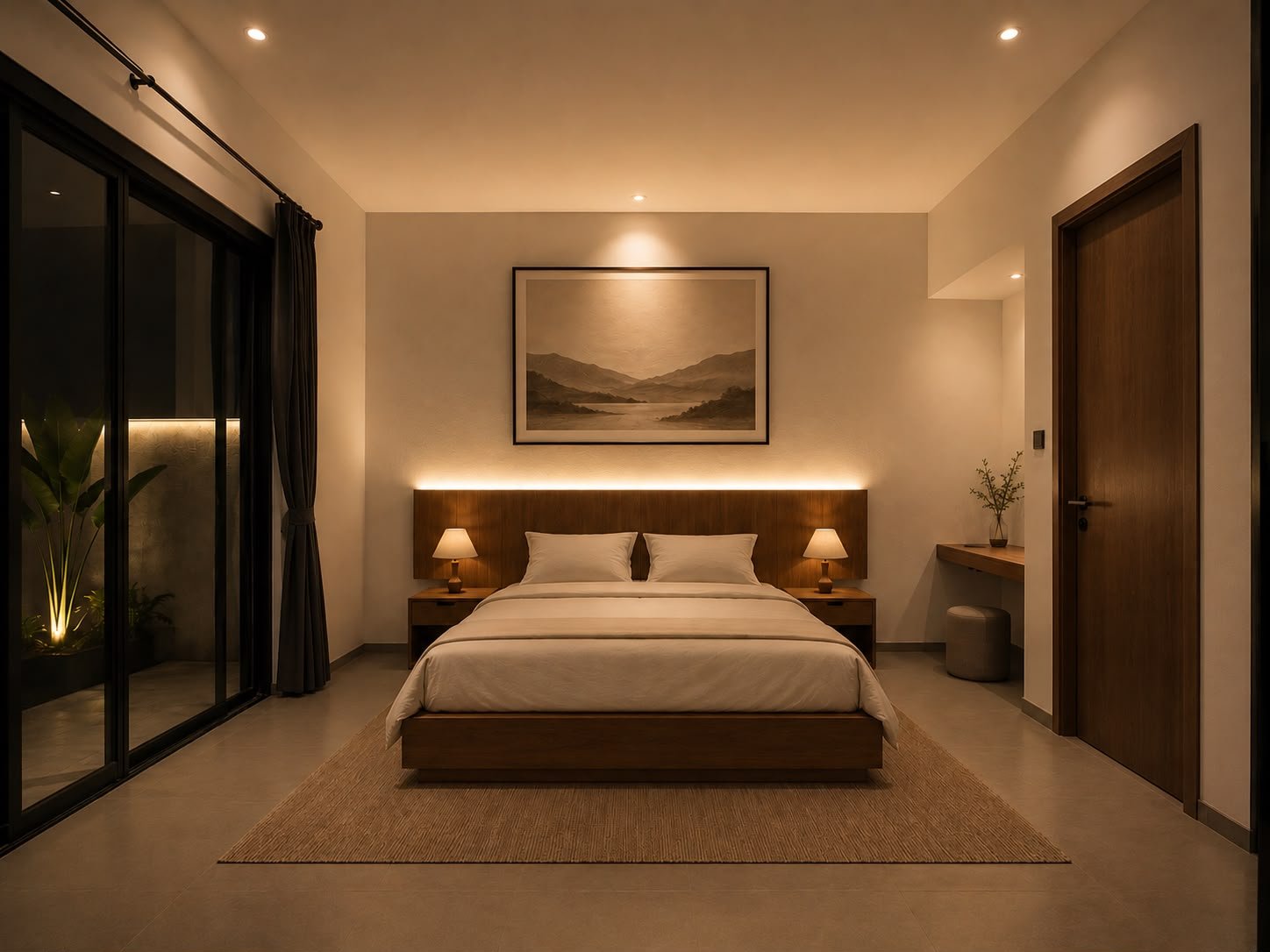 Eksterior DYS Villa dengan private pool saat malam