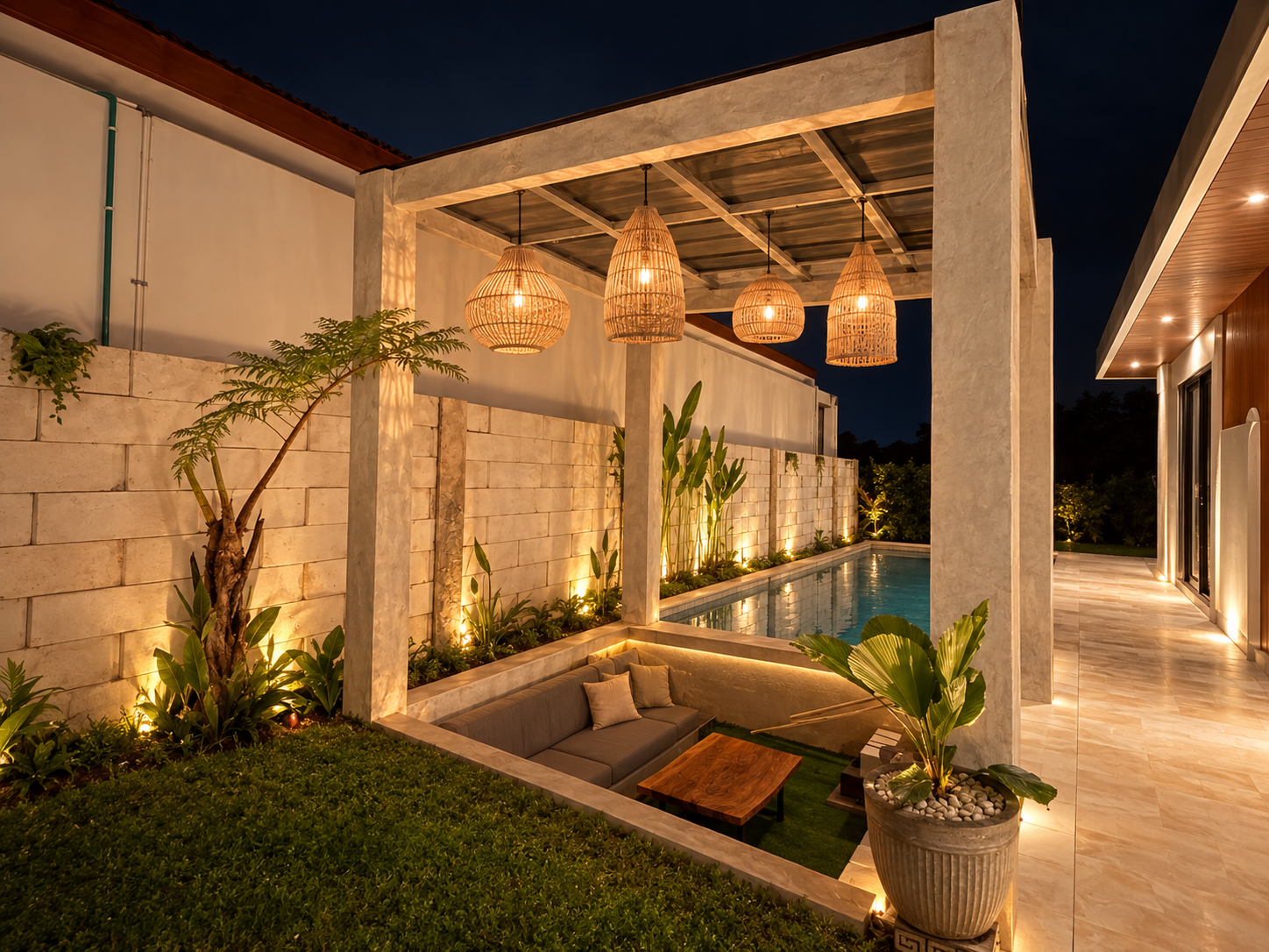 Suasana DYS Villa dengan private pool